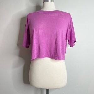 URBAN OUTFITTERS OUT FROM UNDER Short Sleeve Cropped Tee T-Shirt